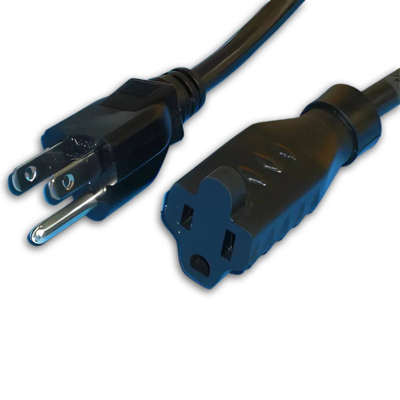 15FT Nema 5-15P to Nema 5-15R Extension Cord 12/3 SJTW NA