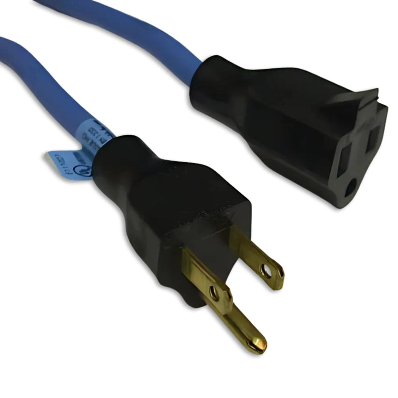 50FT Nema 5-15P to Nema 5-15R Blue Extension Cord 16/3 SJEOW NA 13A 125V