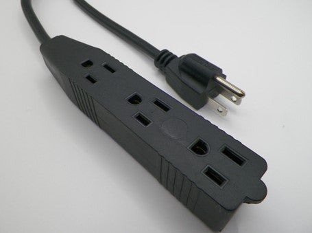 8FT Nema 5-15P To Nema 5-15TT Extension Cord 14/3 SJTW NA 15A