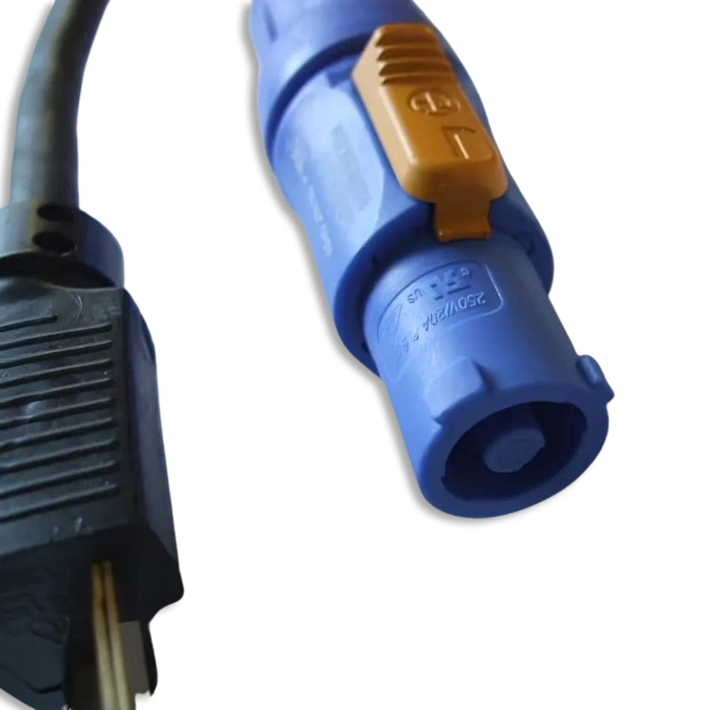 3FT 3IN Nema 5-15P to Neutrik Connector Power Cord 16/3 SJOOW NA 13A 125V
