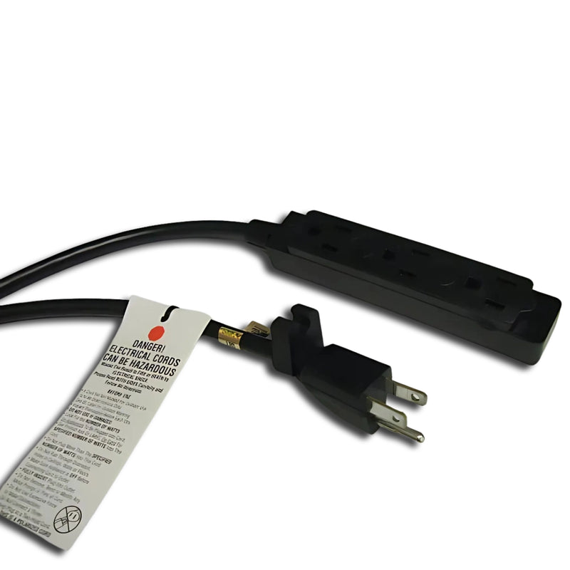 20FT Nema  5-15PCL to Nema  5-15TT Extension Cord 16/3 SJTW NA 13A 125V