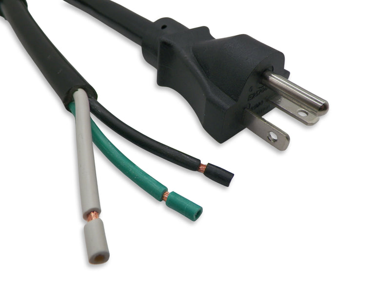 7FT NEMA 6-20P to ROJ 9IN Strip 3/8IN  Heavy Duty Power Cord 12/3 SJTOW NA