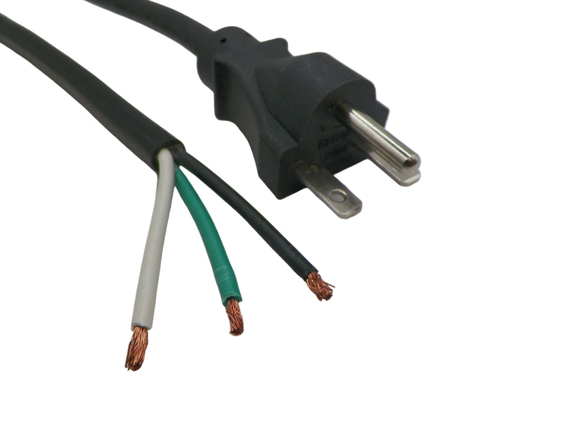 8FT Nema 6-15P to ROJ 7IN No Strip Power Cord 18/3 SJOOW NA