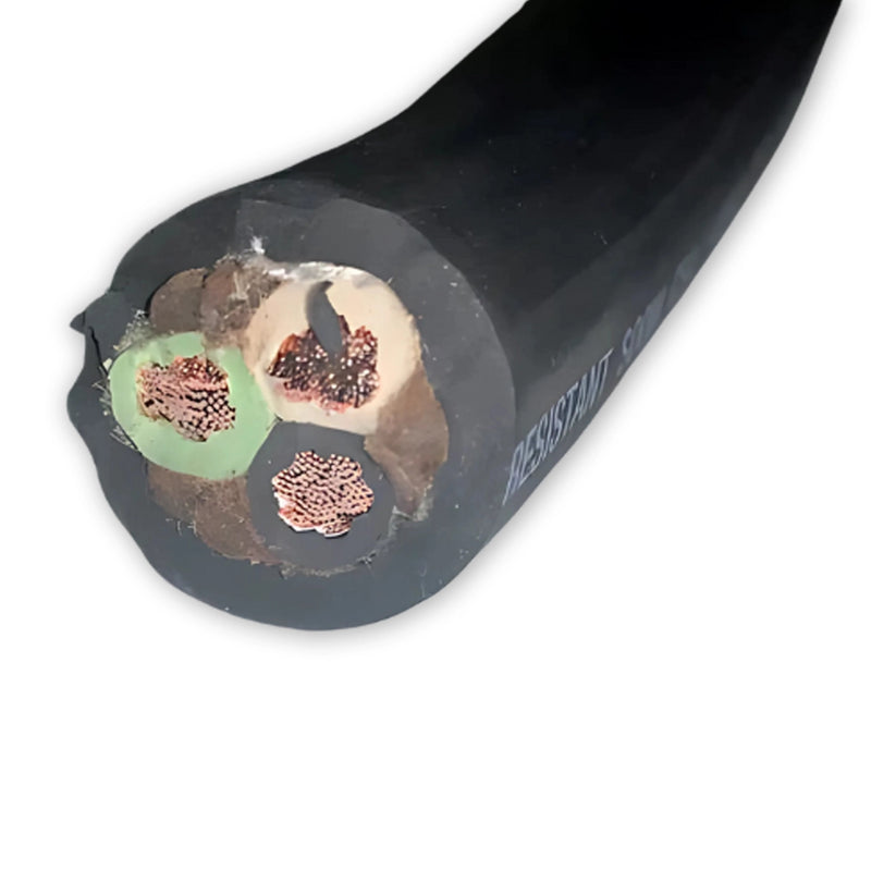 6/3 SOOW Black 90C 55 Amp 600V NA Heavy Duty Rubber Bulk Cable