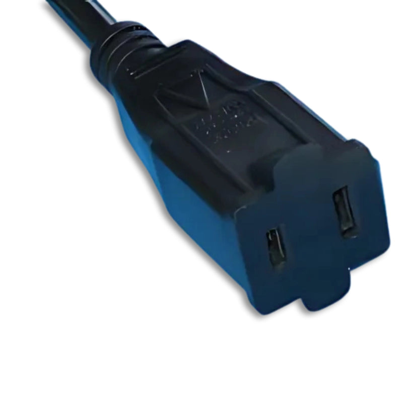 3FT ROJ 2IN Strip 1/4IN to Nema 1-15R  Power Cord 18/2 SJTW NA