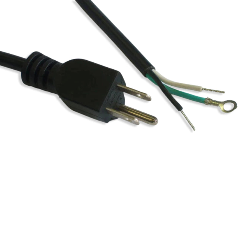 6FT 4IN NEMA 5-15P to ROJ 3IN Power Cord w/Terminal 18/3 SJTW NA
