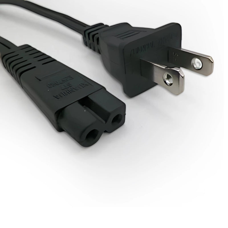 6FT 7IN Nema 1-15P to IEC-320 C-7 Polarized Computer Power Cord 18/2 SPT2 NA 10 Amp