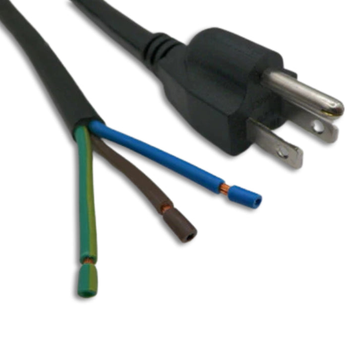 6FT 7IN Nema 5-15P to ROJ 2IN Strip 1/4IN  Power Cord 14/3 SJTOW CEE