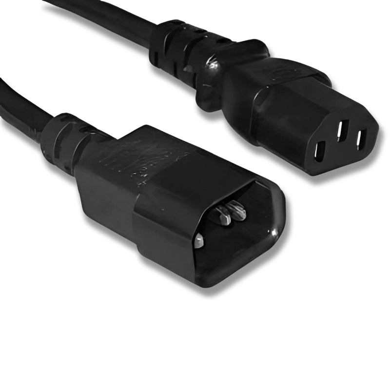 6FT IEC-320 C-14 to IEC-320 C-13 Computer Power Cord 18/3 SVT CEE