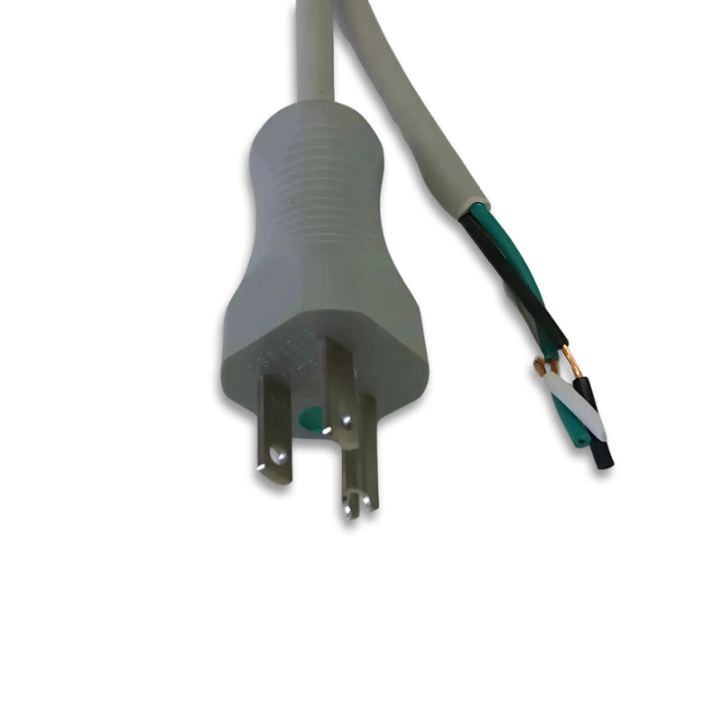 3FT Nema 5-15P to ROJ 2IN Strip 1/4IN Power Cord 14/3 SJTW Gray NA