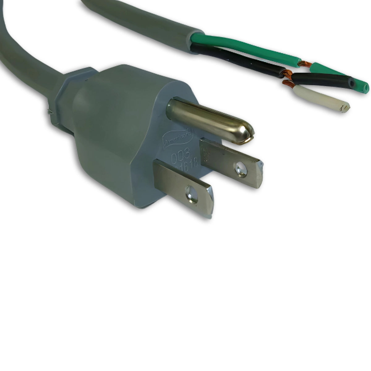 NEMA 5-15P To ROJ 2IN Strip 6FT Gray Power Cord | Americord