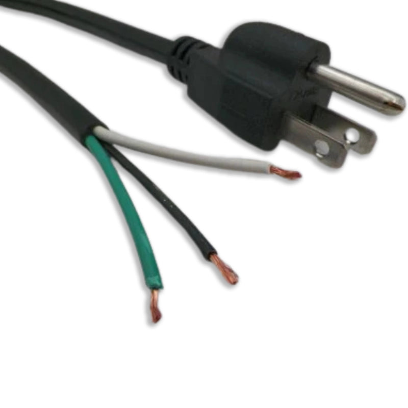 6FT Nema 5-15P to ROJ 2IN Strip 5/8IN Power Cord 16/3 SJTOW NA 13A 125V