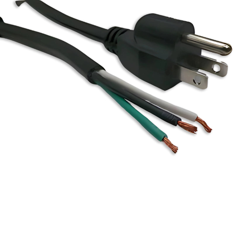 6FT Nema 5-15P to ROJ 2IN Strip 5/8IN Power Cord 16/3 SJTW NA 13A 125V