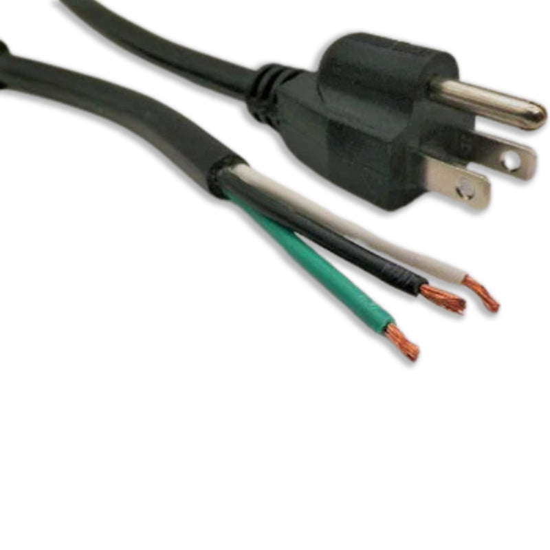 6FT Nema 5-15P to ROJ 2IN & Terminals Power Cord 16/3 SJTW NA 13A 125V