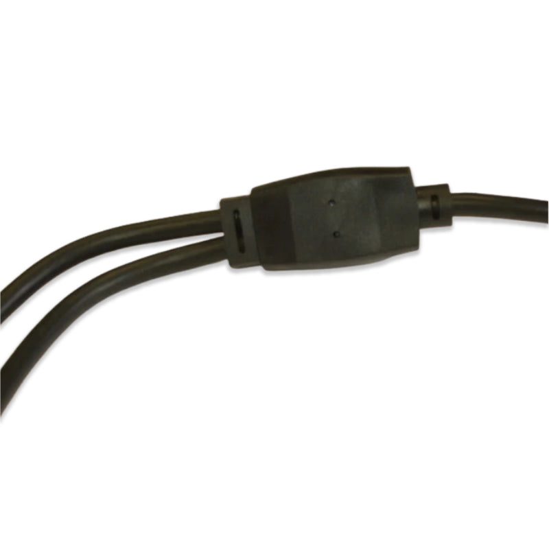 6FT IEC-320 C-14RA to IEC-320 C-13(x2) Computer Power Cord 18/3 SJTW NA