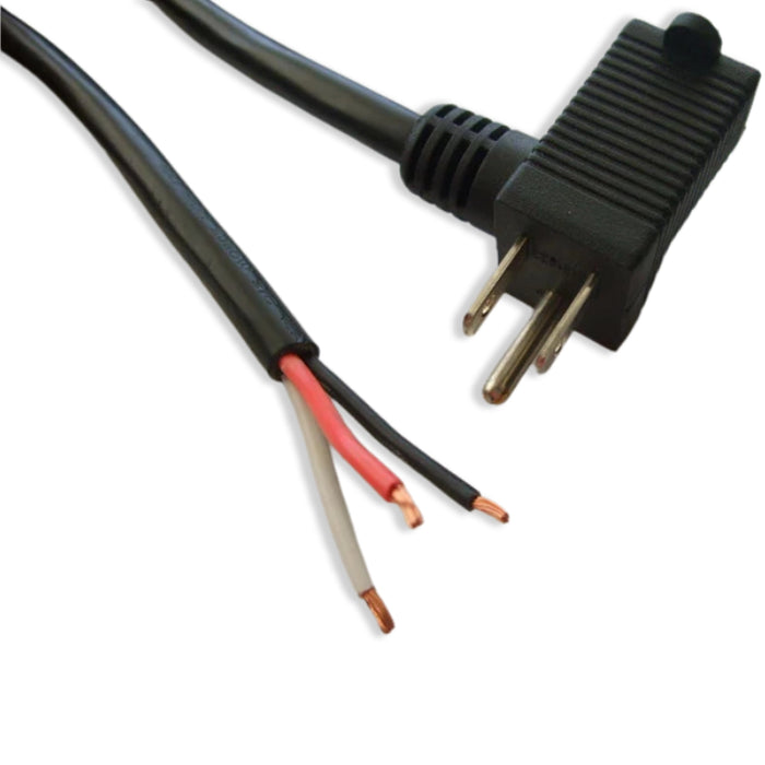 6FT  NEMA 5-15PB  to ROJ 1 1/2" Strip 7/32"  Series Piggy Back Power Cord 14/3 SJEOW NA 15A 125V