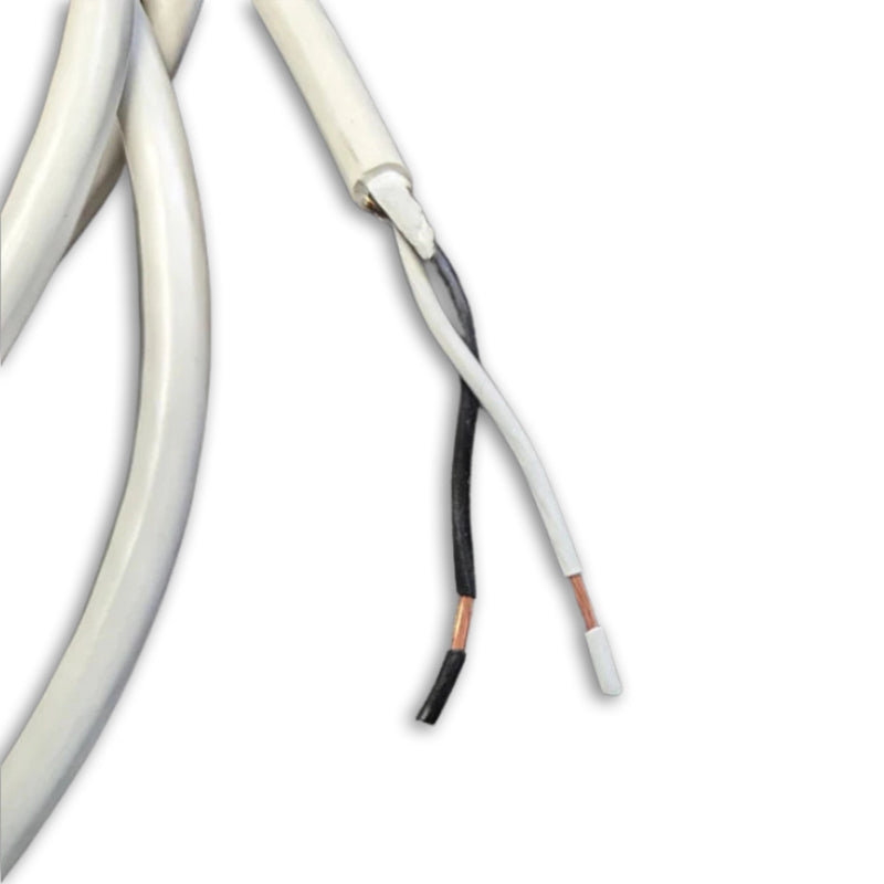 6FT  Nema 1-15P Polarized to ROJ 2IN Strip 1/4IN Power Cord 18/2 SJTW NA