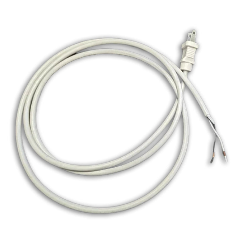 6FT  Nema 1-15P Polarized to ROJ 2IN Strip 1/4IN Power Cord 18/2 SJTW NA