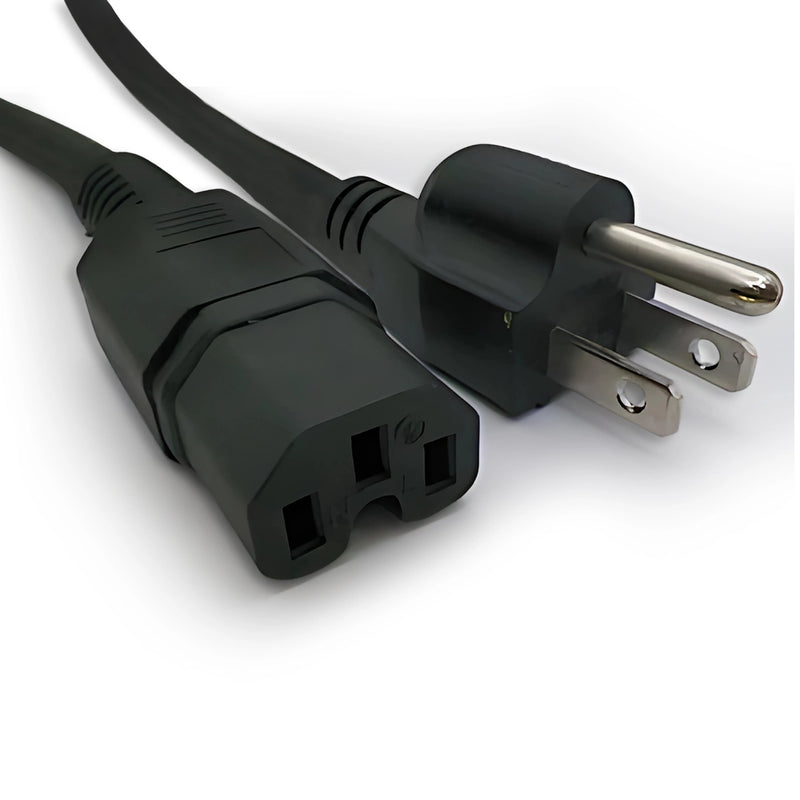 6FT Nema 5-15P to IEC-320 C-15 Computer Power Cord Power Cord 14/3 SJTW NA