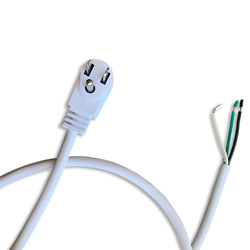 6FT WHITE Nema 5-15PRA SP to ROJ 8IN Strip 18/3 SJTW NA