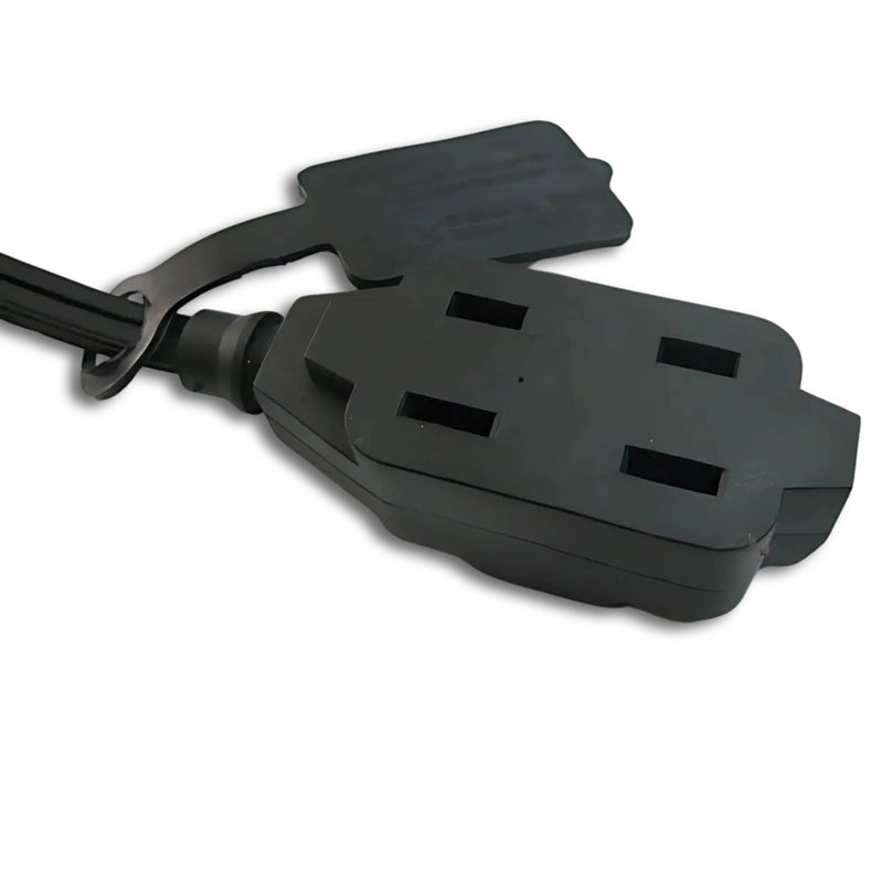 8FT NEMA 1-15P Polarized to NEMA 1-15TT Flat Extension Cord 16/2 SPT-2 NA 13A 125V