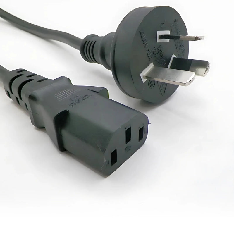 3FT Australian Plug to IEC-320 C-13 International Computer Power Cord 1.0mm² H05VVf3g CEE