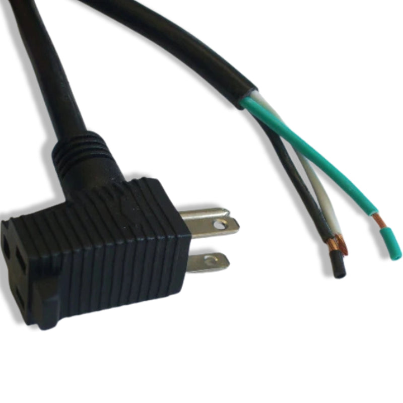 8FT NEMA 5-15PB to ROJ 2IN Strip 3/16IN Series Piggy Back Power Cord  16/3 SJTW NA