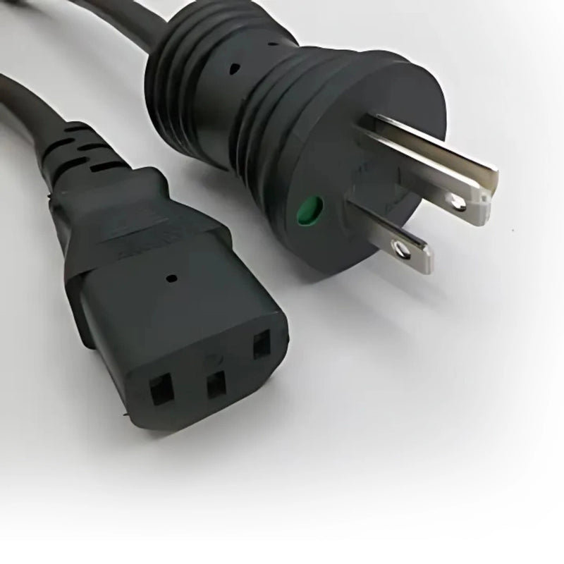 8FT NEMA 5-15PH to IEC-320 C-13 Hospital Computer Power Cord 14/3 SJTOW NA 15A 125V