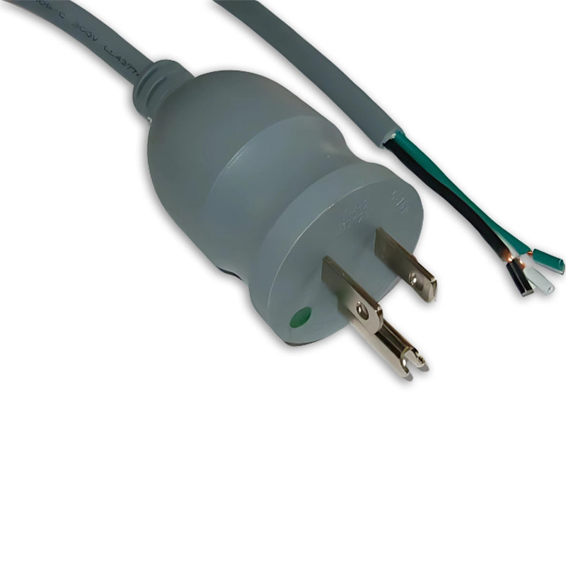 8FT NEMA 5-15P to ROJ 2IN Strip 1/4IN Hospital Power Cord 18/3 SJTW NA