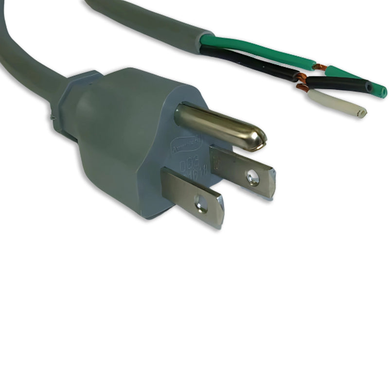 8FT NEMA 5-15P to ROJ 2IN Strip 1/4IN Power Cord 18/3 SJTW NA