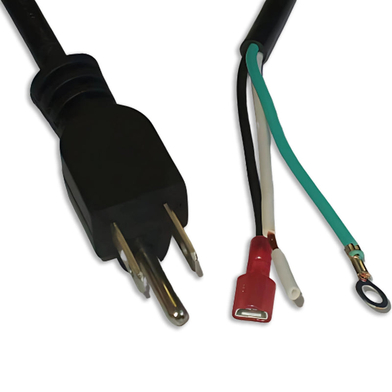 8FT NEMA 5-15P to ROJ 3 1/2IN Power Cord 18/3 SJTOW NA