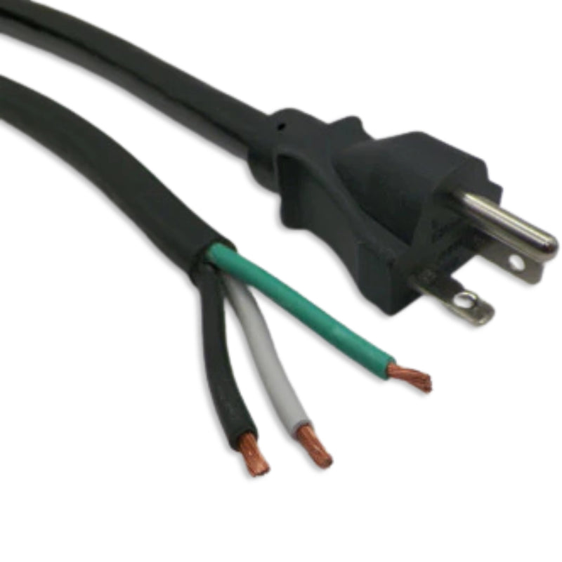 8FT NEMA 5-20P to ROJ 6IN Strip 5/8IN Heavy Duty Power Cord 12/3 SJTW NA