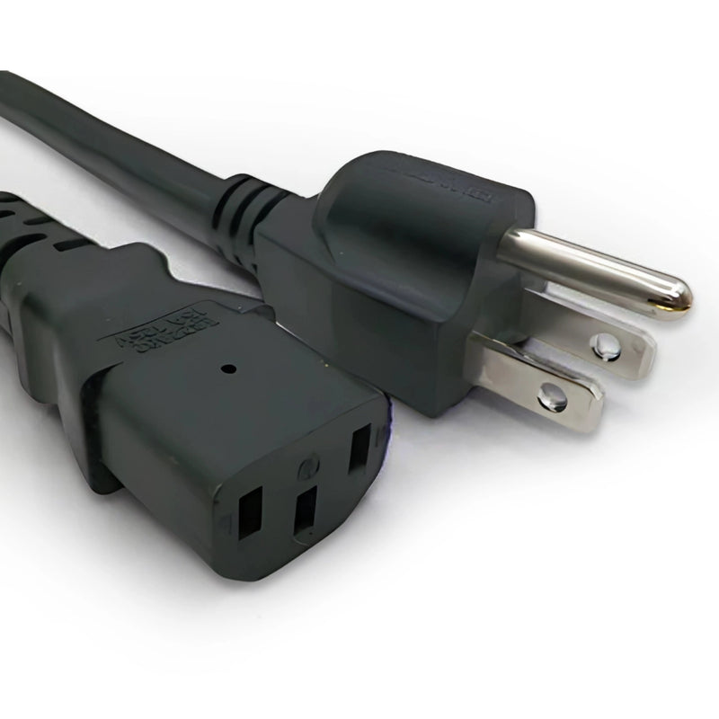 8FT Nema 5-15P to IEC-320 C-13 Computer Power Cord 16/3 SJTW NA