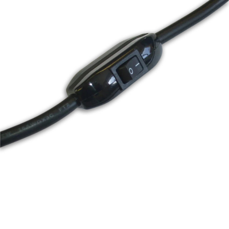 8FT Nema 5-15P to ROJ 3IN w/Rocker Switch Power Cord 18/3 SJTW NA