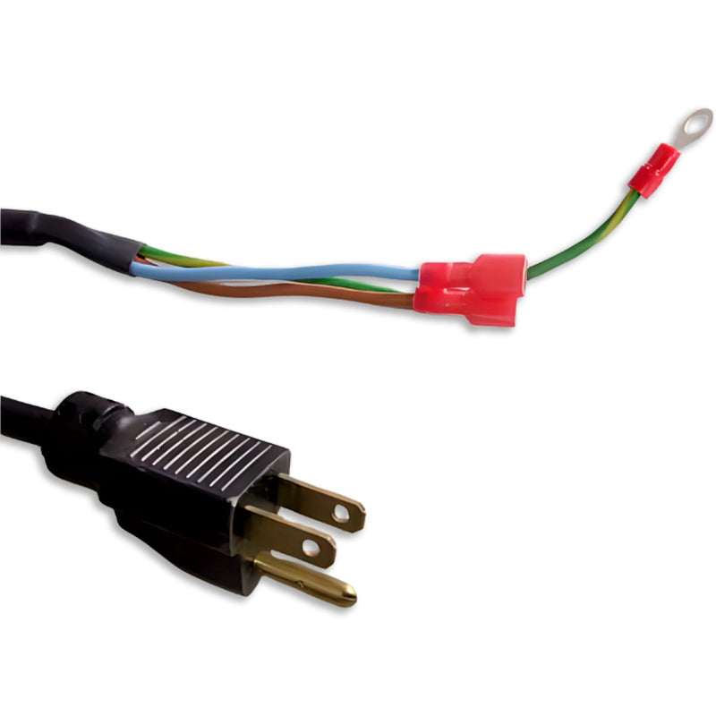 8FT Nema 5-15P to ROJ 6IN & Terminals Power Cord 18/3 SJTOW CEE