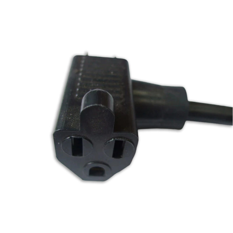 8FT 4IN  NEMA 5-15PB  to ROJ 4" & 1/4" Flag QC Series Piggy Back Power Cord 14/3 SJTOW NA 15A 125V