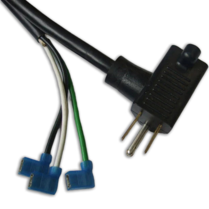8FT 4IN  NEMA 5-15PB  to ROJ 4" & 1/4" Flag QC Series Piggy Back Power Cord 14/3 SJTOW NA 15A 125V