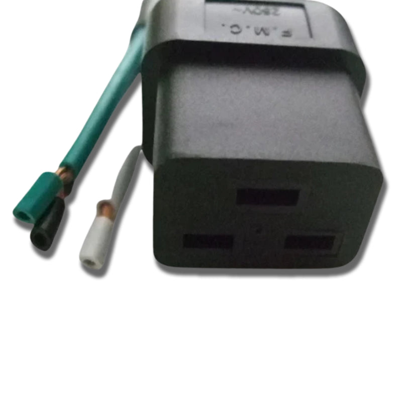 8FT ROJ 2" Strip 1/4" to an IEC-320 C-19 Computer Power Cord 12/3 SJTW NA