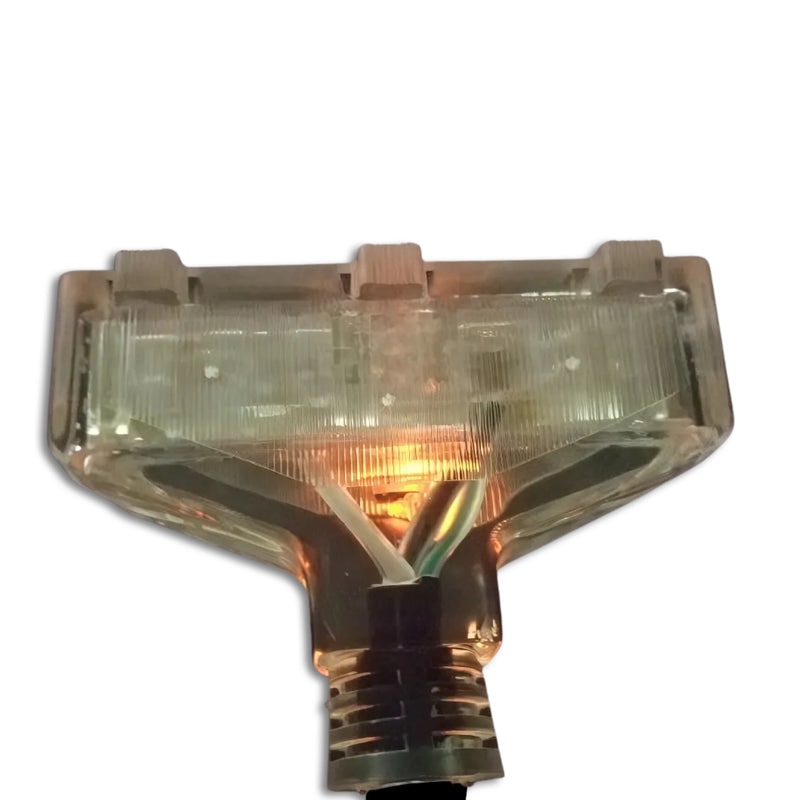 100FT Nema 5-15P to Nema 5-15TT Fan Style Black Lighted Extension Cord 10/3 SJEOW NA 30A 125V