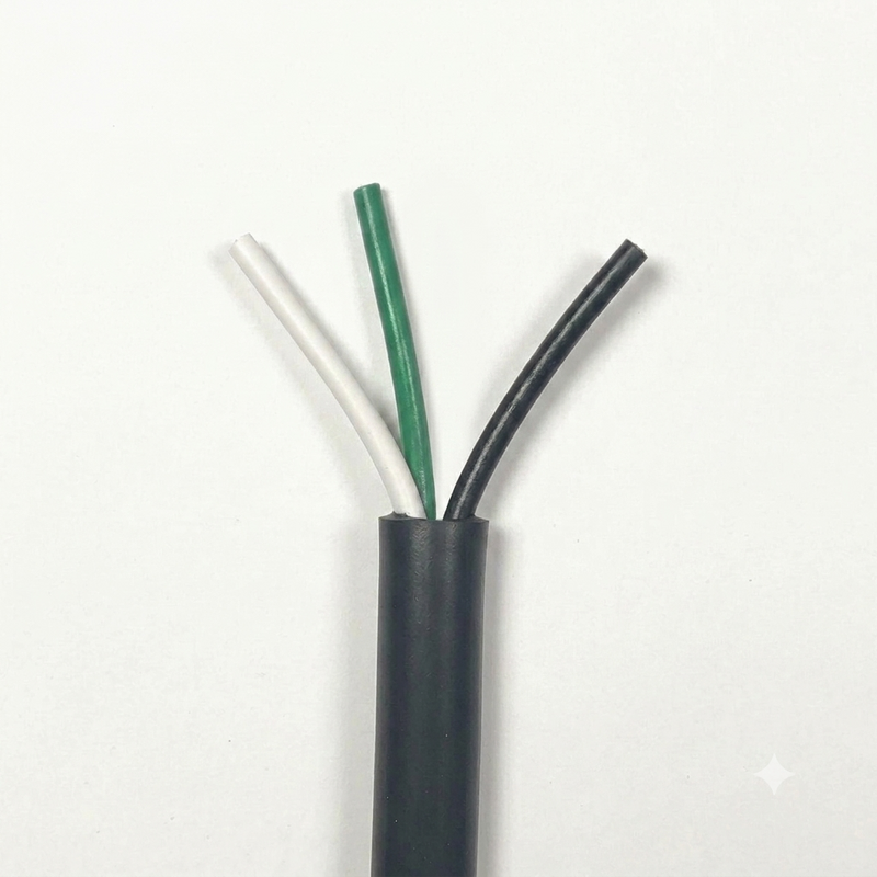 14/3 SJTW Black 105C 10Amp 300V NA Shielded PVC Thermoplastic Bulk Wire