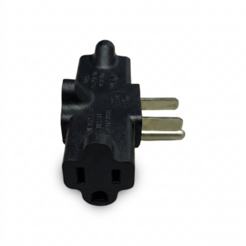 Nema 5-15P to Triple Nema 5-15R Outlet Adapter