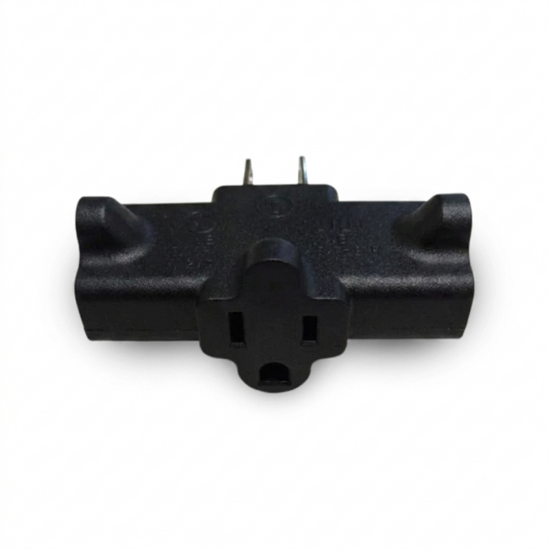 Nema 5-15P to Triple Nema 5-15R Outlet Adapter