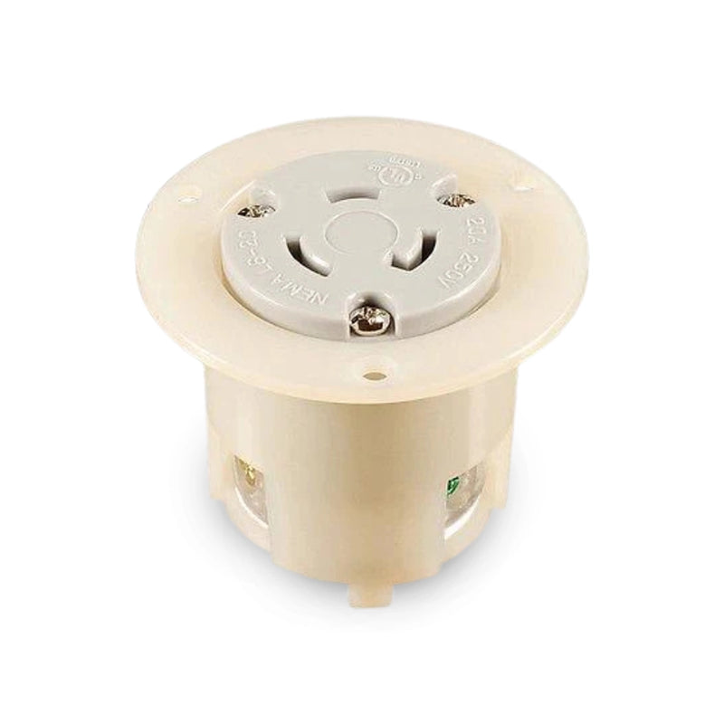 Grounding Locking Flanged Outlet, NEMA L6-20