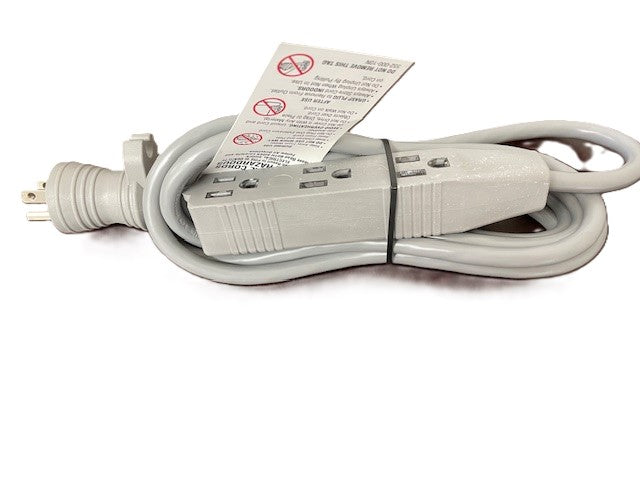 9FT NEMA 5-15PH with cord lock to 5-15TT Gray Hospital Extension Cord 16/3 SJTW NA