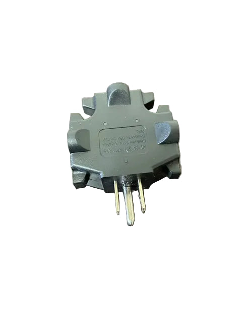 Nema 5-15P to Triple Nema 5-15R Outlet Adapter