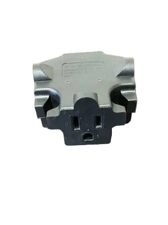 Nema 5-15P to Triple Nema 5-15R Outlet Adapter