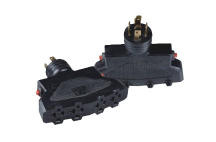 Adapter Nema L14-30P to 4 Nema 5-20R