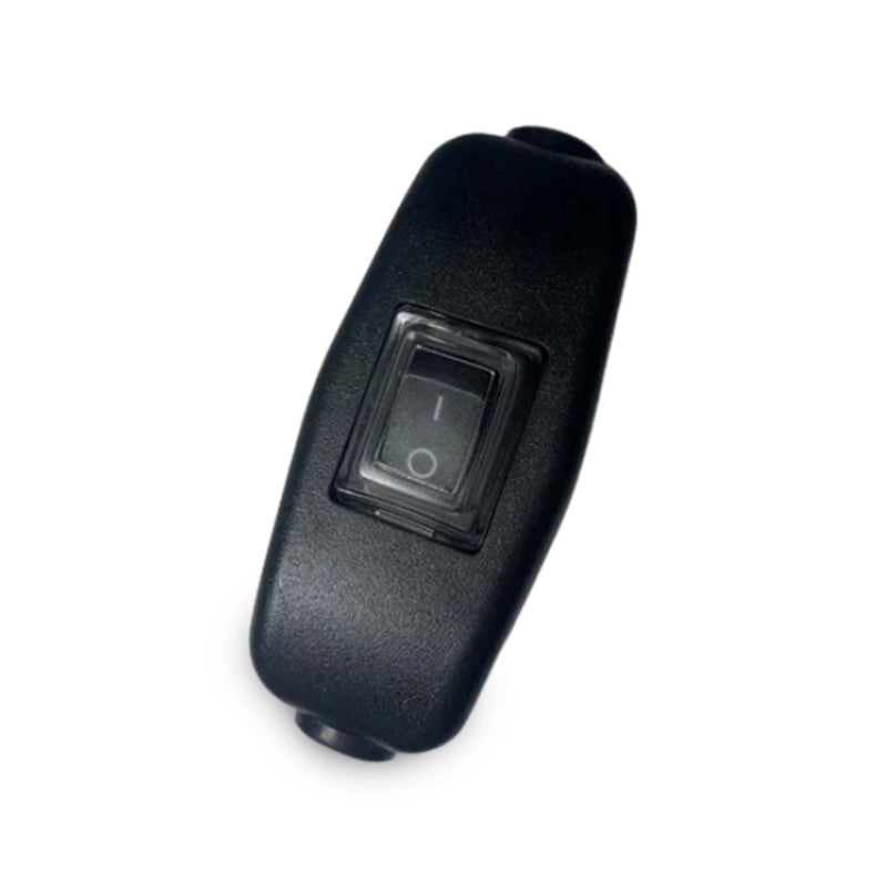 Waterproof Inline Black Rocker Switch 125/250 volts 15A