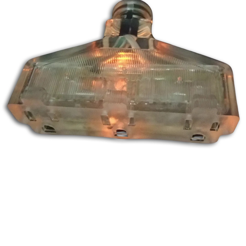 25FT Nema 5-15P to Nema 5-15TT Fan Style Black Lighted Extension Cord 12/3 SJTW NA 20A 125V