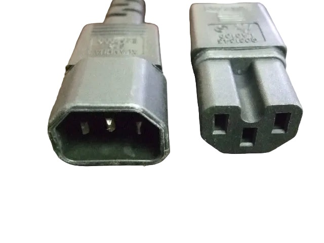 Americord:4FT IEC-320 C-14 to IEC-320 C-15 Computer Power Cord 14/3 ...